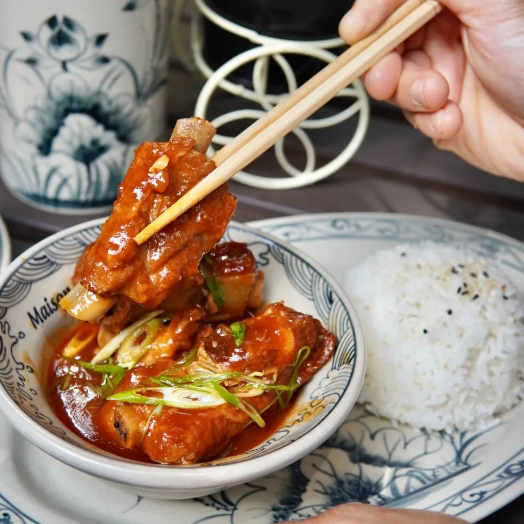 Costillas de cerdo caramelizadas